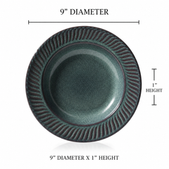 Verdant Ridge Pasta Plates ~ Set of 2