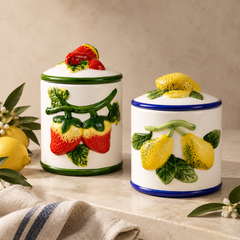 Limoncello and Berry Garden Jars ~ Set of 2
