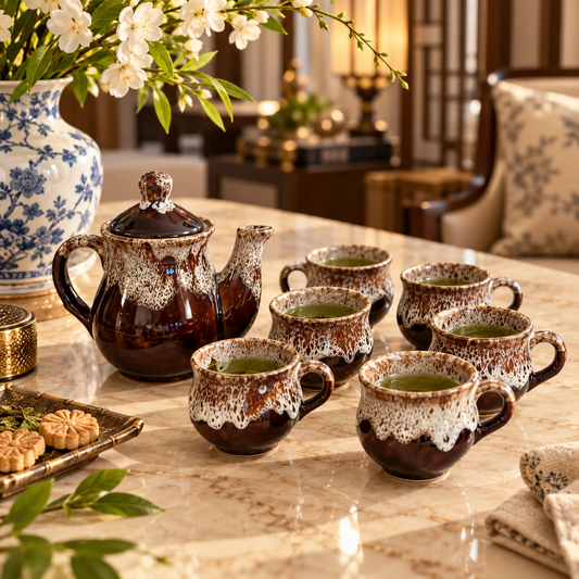 The Oriental Crimson Tea ~ Set of 7