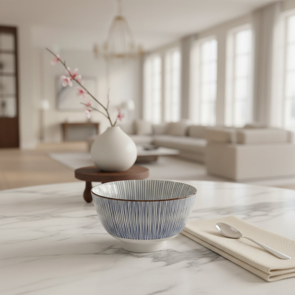 Imperial Blue Linea Bowls