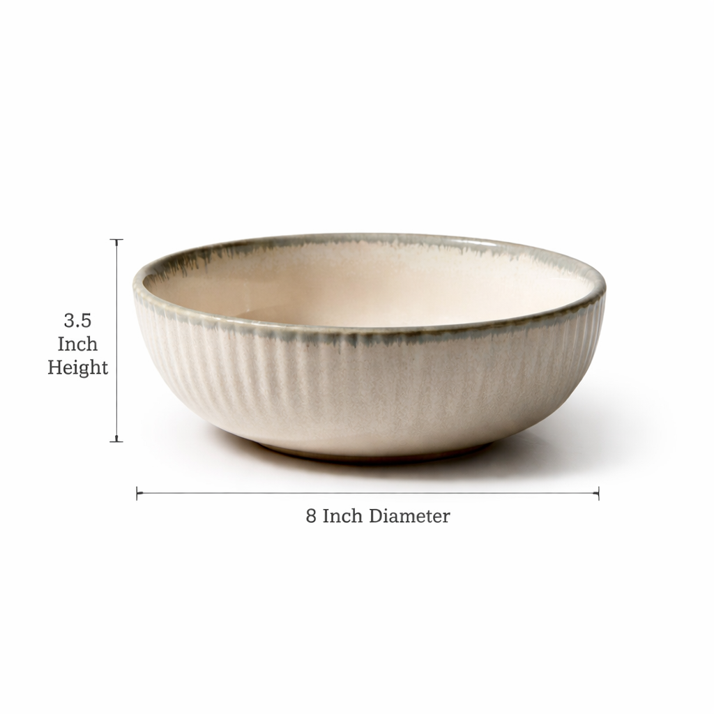 Blush Fluted Serving Bowl