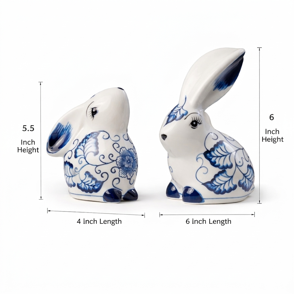Easter Imperial Blue Bunny Duo