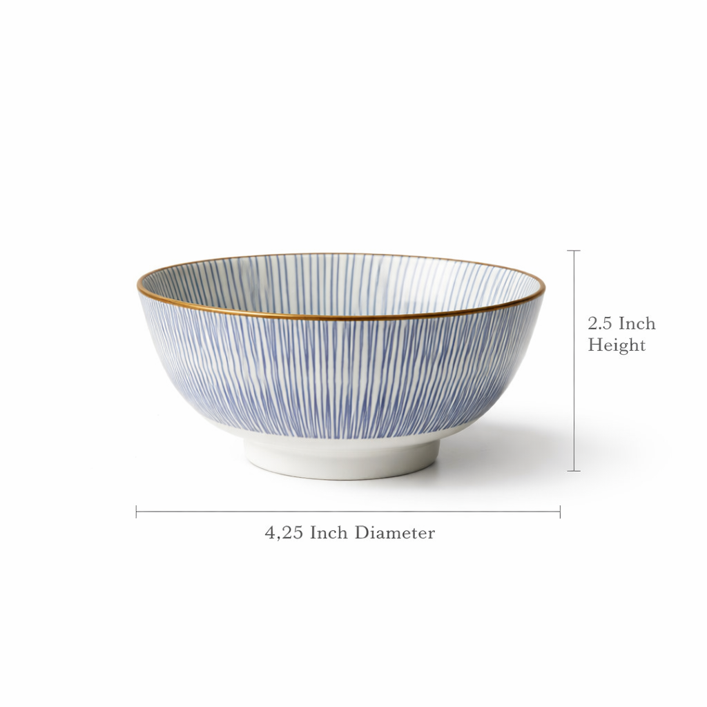 Imperial Blue Linea Bowls
