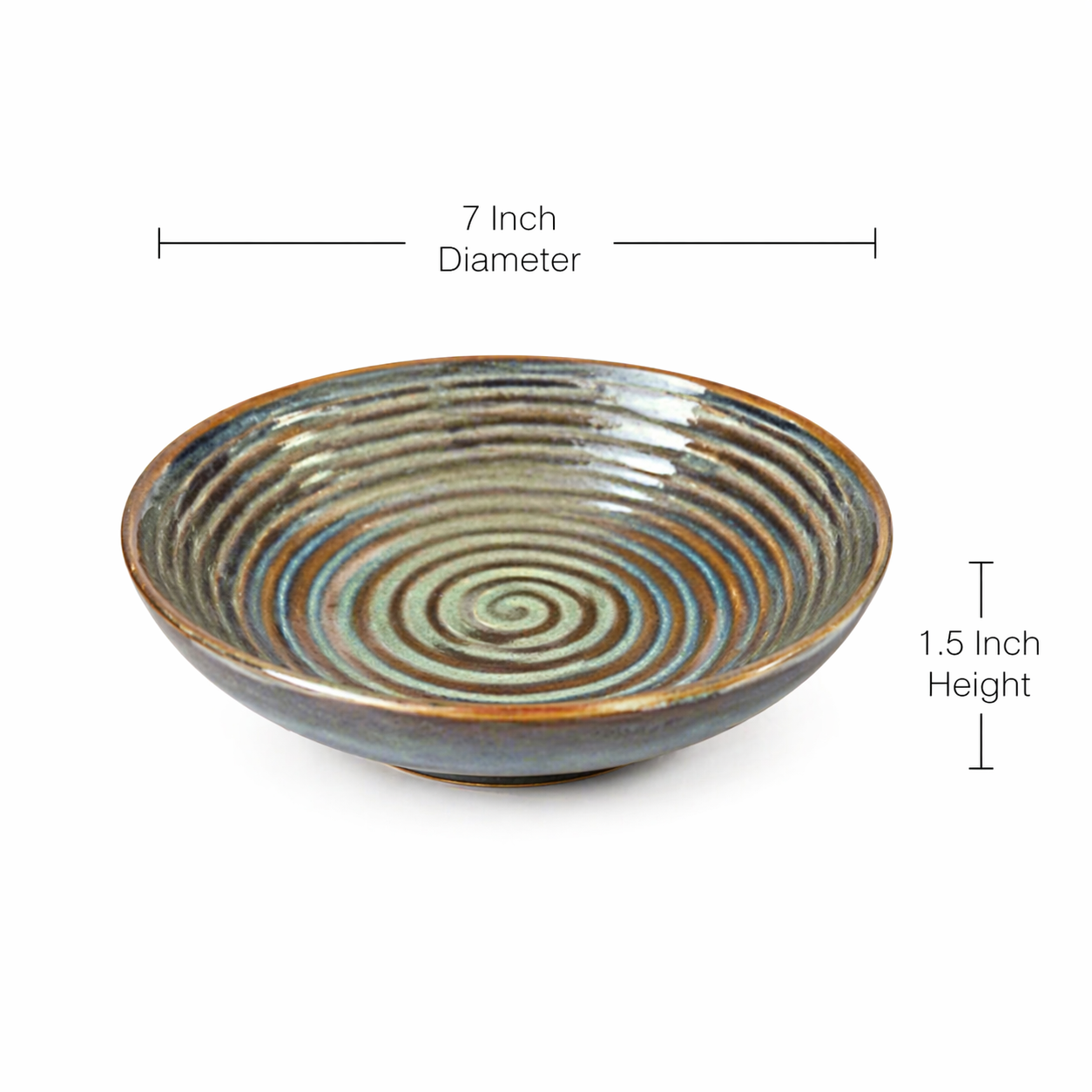 Sage Spiral Bowls