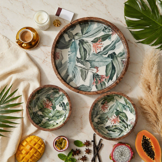 The Eden Bloom Island Serve ~Set of 3