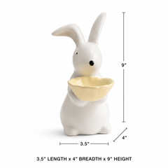 Ivory Bunny Decorative Accent